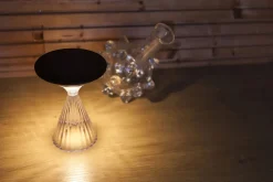 Eco-Light LED Solar Tischlampe IP54 20 cm 390 lm USB-C Schwarz< Solarleuchten|Led Außenleuchten