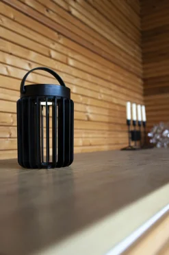 Eco-Light LED Solar Tischlampe Schwarz klein 18,6 cm IP44 tragbar< Solarleuchten|Led Außenleuchten