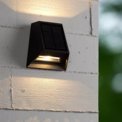 Außenwandleuchten|Solarleuchten* LED Solar Wandlampe Bewegungsmelder Up Down IP54 3150 K