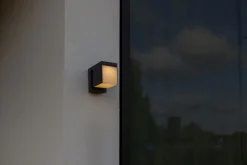 Eco-Light LED Solar Wandleuchte Bewegungsmelder IP54 H:13,5 cm< Metall Lampen|Solarleuchten