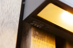 Solarleuchten|Led Außenleuchten*Eco-Light LED Solar Wandleuchte Bewegungssensor Anthrazit 3000 K