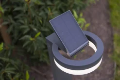 Eco-Light LED Solar Wegeleuchte Sensor Anthrazit IP54 12 W 74 cm< Metall Lampen|Solarleuchten