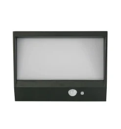 Metall Lampen|Solarleuchten*Searchlight LED Solarleuchte Außen Aluminium IP54 Bewegungsmelder