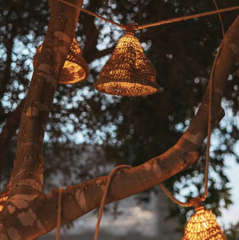 Newgarden LED Solarlichterkette Garten 5m lang Outdoor Jute IP44< Außenlichterketten|Solarleuchten