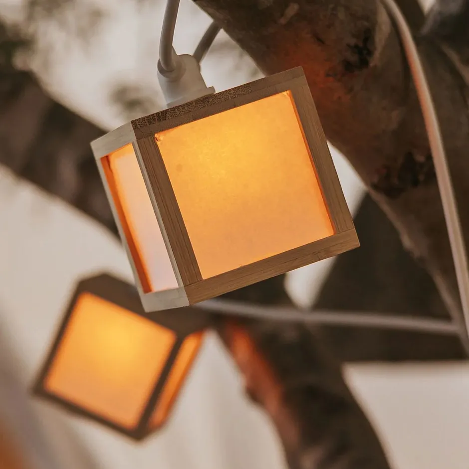 Newgarden LED Solarlichterkette IP44 Bambus 1800 K 5 m lang TAIYO< Außenlichterketten|Solarleuchten