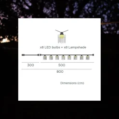 Newgarden LED Solarlichterkette 5m lang 2700 K warmweiß IP44 Weiß< Außenlichterketten|Solarleuchten