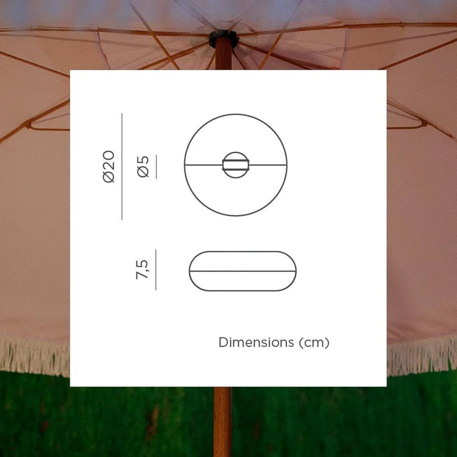 Leuchtmittel|Kabellose Und Akku-Leuchten*Newgarden LED Sonnenschirmleuchte Ø 20 cm Farbwechsel RGBWW Akku