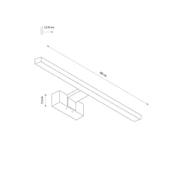 Nowodvorski LED Spiegelleuchte IP44 Chrom 3000 K 1100 lm Aluminium< Led Lampen|Wandleuchten