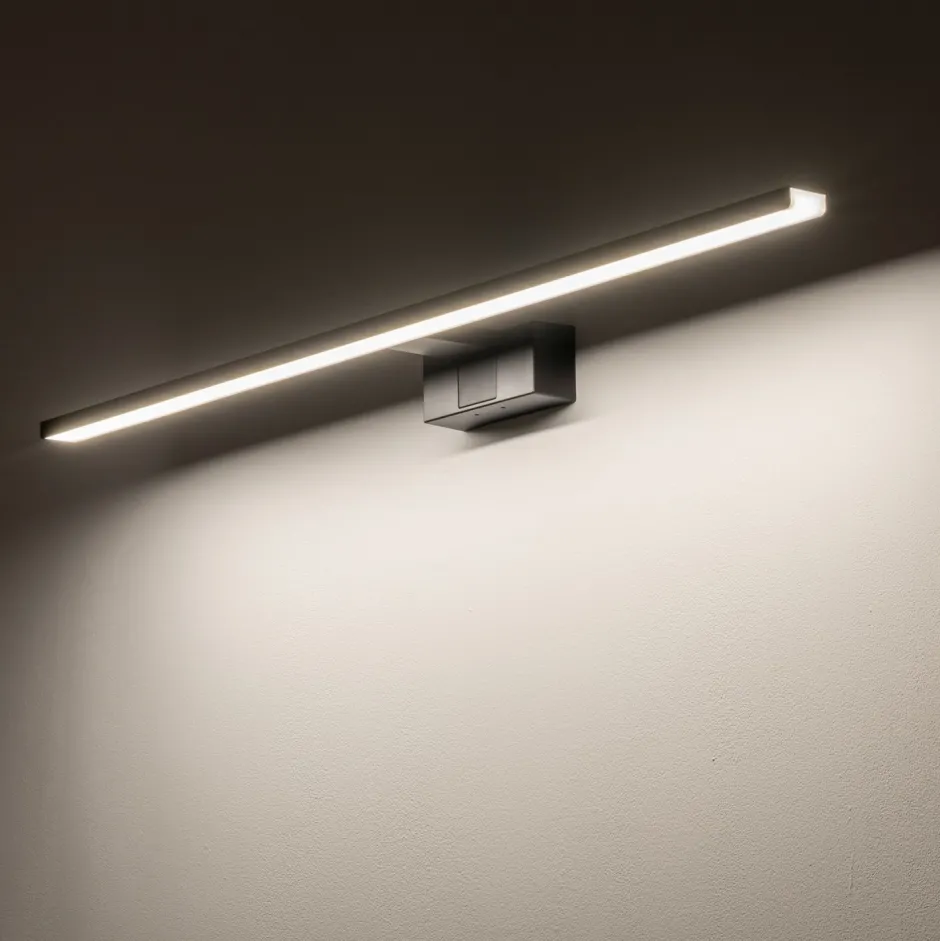 Nowodvorski LED Spiegelleuchte IP44 Schwarz 3000 K 1050 lm warmweiß< Led Lampen|Wandleuchten