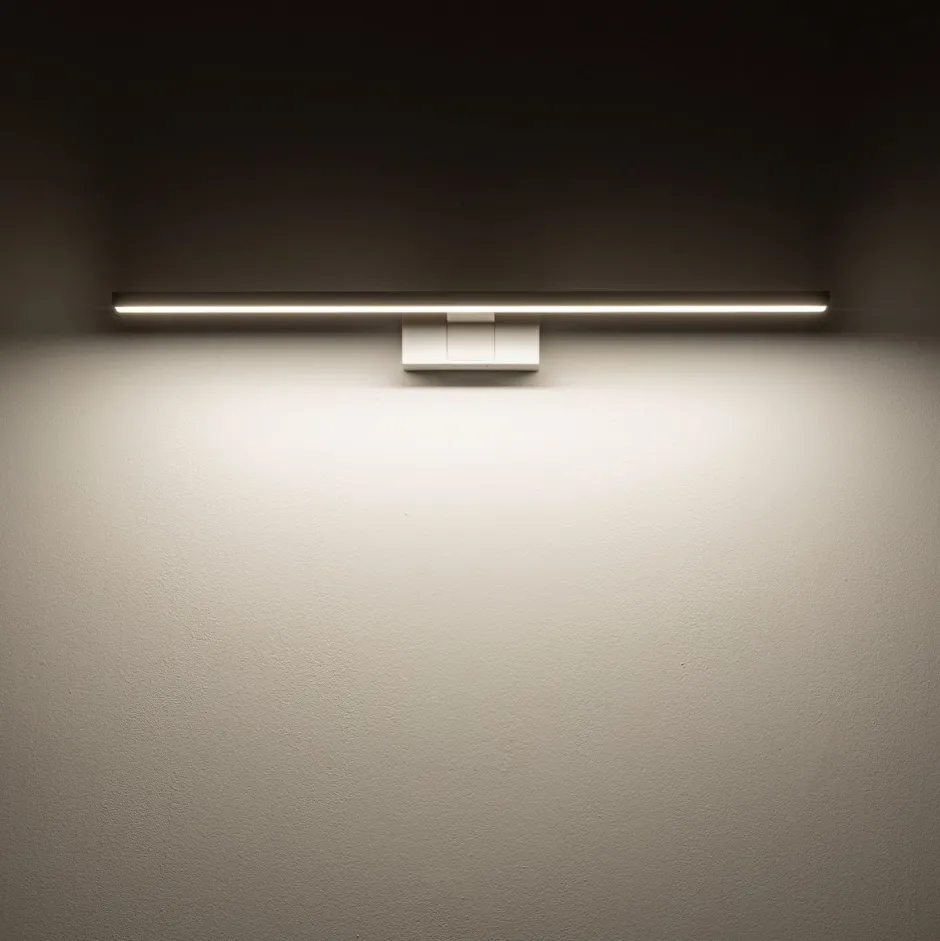 Led Lampen|Wandleuchten*Nowodvorski LED Spiegelleuchte IP44 Weiß Aluminium 3000 K 900 lm