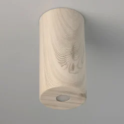 Led Lampen|Spots*Glasberg LED Spot in Holz Weiß rund Modern 3000K wohnlich