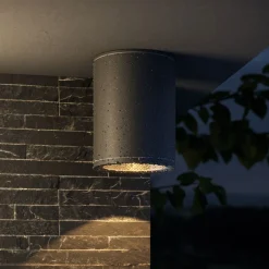 Led Außenleuchten|Moderne Außenleuchten*Maytoni LED Spot Leuchte Decke Aufputz Metall IP65 800 lm rund