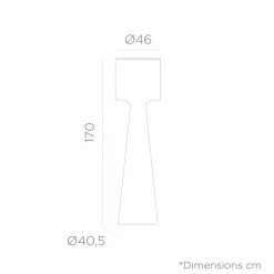 Newgarden LED Stehlampe 170 cm IP65 6000 K außen Stecker Kabel< Metall Lampen|Wegeleuchten
