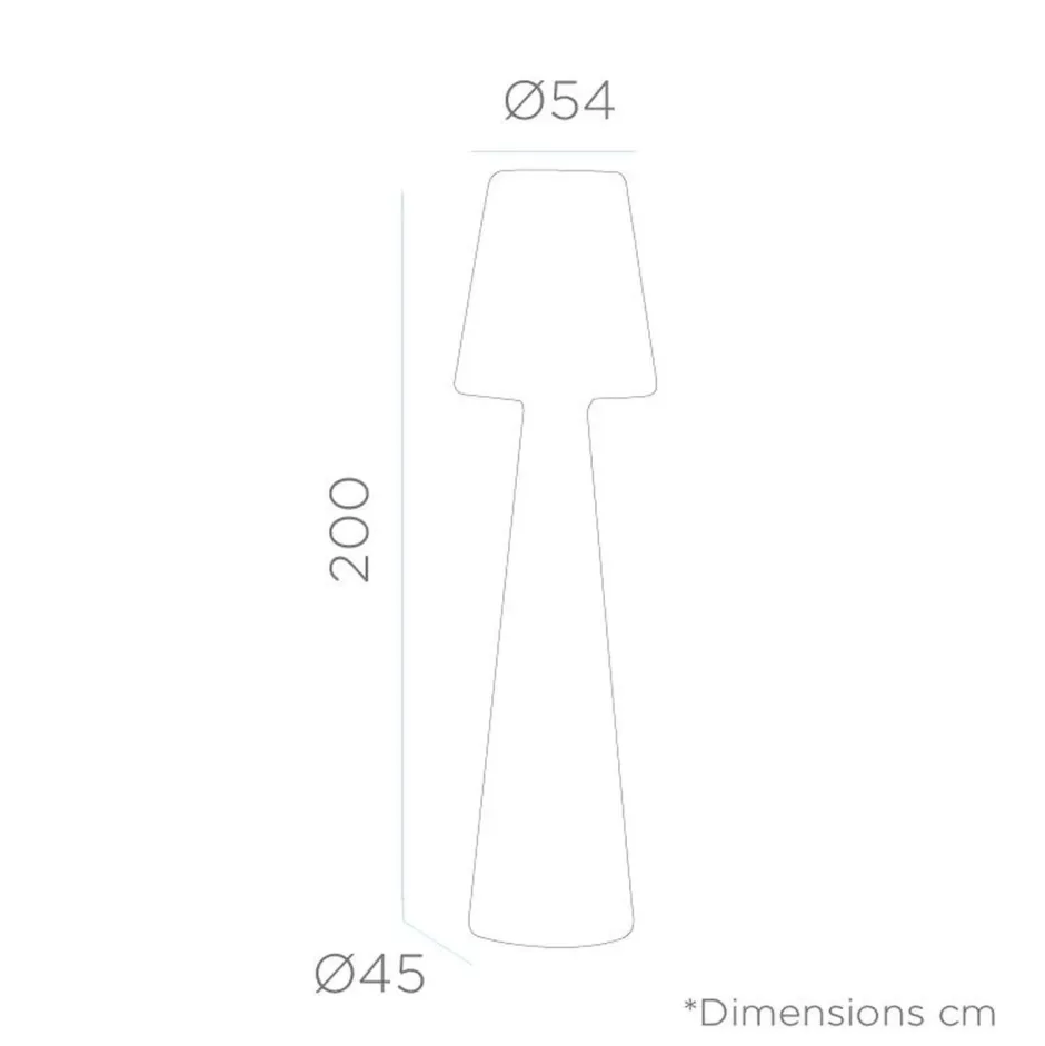 Newgarden LED Stehlampe außen 2 m hoch Stecker Kabel 2700 K IP65< Metall Lampen|Wegeleuchten