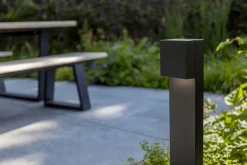 Eco-Light LED Stehlampe außen Aluminium IP54 10 W 65 cm Anthrazit< Metall Lampen|Wegeleuchten