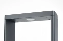 Wegeleuchten|Led Außenleuchten*SU-MA LED Stehlampe außen Aluminium Glas IP65 9 W 75 cm hoch