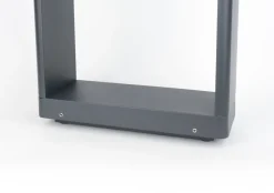 Wegeleuchten|Led Außenleuchten*SU-MA LED Stehlampe außen Aluminium Glas IP65 9 W 75 cm hoch