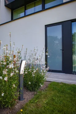 Metall Lampen|Wegeleuchten*Eco-Light LED Stehlampe Außen Aluminium 74 cm 4000 K 1100 lm IP54