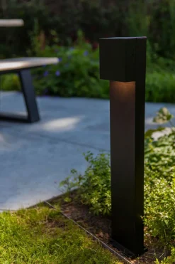 Eco-Light LED Stehlampe außen Schwarz IP54 10 W 65 cm Aluminium< Metall Lampen|Wegeleuchten