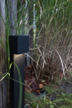 Eco-Light LED Stehlampe außen Schwarz IP54 10 W 65 cm Aluminium< Metall Lampen|Wegeleuchten