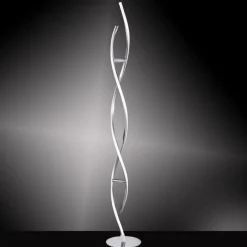 Led Lampen|Metall Lampen*Paul Neuhaus LED Stehlampe dimmbar in Stahl H:134 cm 3000 K 3128 lm