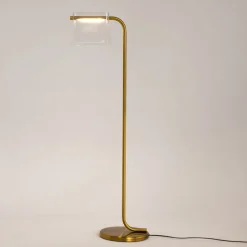 Led Lampen|Glaslampen*Maytoni LED Stehlampe Glas Metall warmweißes Licht 3000 K