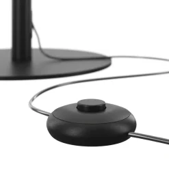 Led Lampen|Designerlampen*Maytoni LED Stehlampe Metall Aluminium 130 cm Schwarz Weiß rund