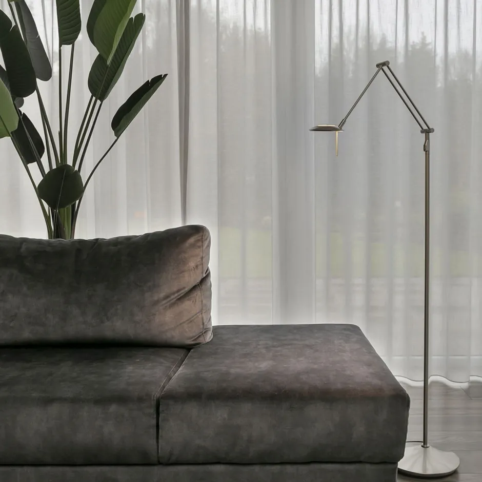 Led Lampen|Stehlampen*Steinhauer LED Stehlampe Modern in Stahl 185 cm flexibel dimmbar