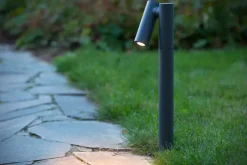 LED Stehlampe verstellbar Anthrazit IP65 43 cm 3000 K< Wegeleuchten|Led Außenleuchten