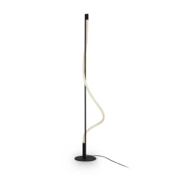 Led Lampen|Designerlampen*Maytoni LED Stehleuchte Aluminium 150 cm hoch Schwarz Weiß YARA