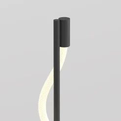 Led Lampen|Designerlampen*Maytoni LED Stehleuchte Aluminium 150 cm hoch Schwarz Weiß YARA