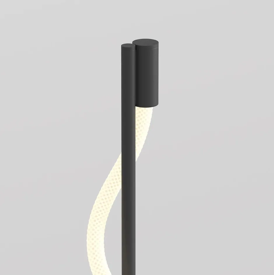 Led Lampen|Designerlampen*Maytoni LED Stehleuchte Aluminium 150 cm hoch Schwarz Weiß YARA
