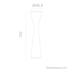 Newgarden LED Stehleuchte außen Akku Dimmer Farbwechsel 170 cm IP65< Metall Lampen|Wegeleuchten