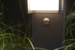 Metall Lampen|Wegeleuchten*Eco-Light LED Stehleuchte Bewegungssensor Aluminium 75 cm IP54