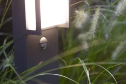 Metall Lampen|Wegeleuchten*Eco-Light LED Stehleuchte Bewegungssensor Aluminium 75 cm IP54