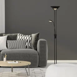 Searchlight LED Stehleuchte Leselampe 180 cm Schwarz 3000 K 1887 lm< Led Lampen|Bürolampen