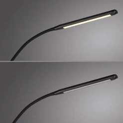 Wohnzimmerlampen|Metall Lampen*Just Light LED Stehleuchte Metall Schwarz Touch 125 cm verstellbar