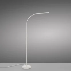 Wohnzimmerlampen|Metall Lampen*Just Light LED Stehleuchte Metall Weiß Touch 125 cm verstellbar