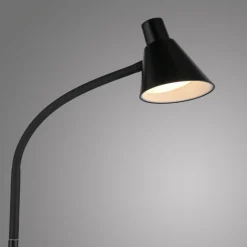 Just Light LED Stehleuchte Schwarz Metall 150 cm 3000 K flexibel< Led Lampen|Metall Lampen