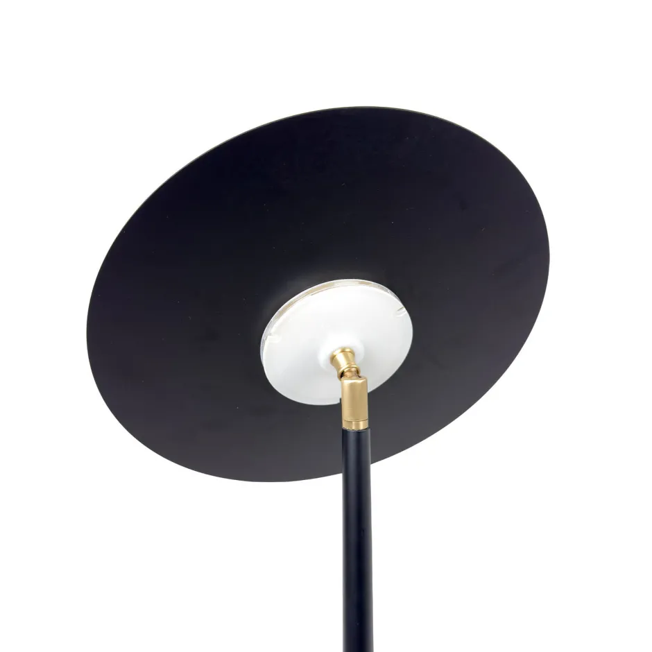 Giovanni Battista LED Stehleuchte Wohnzimmer 145 cm Eisen Messing massiv< Led Lampen|Badezimmer Lampe