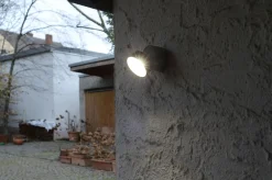 Metall Lampen|Led Außenleuchten*Eco-Light LED Strahler außen Aluminium verstellbar IP54 Anthrazit
