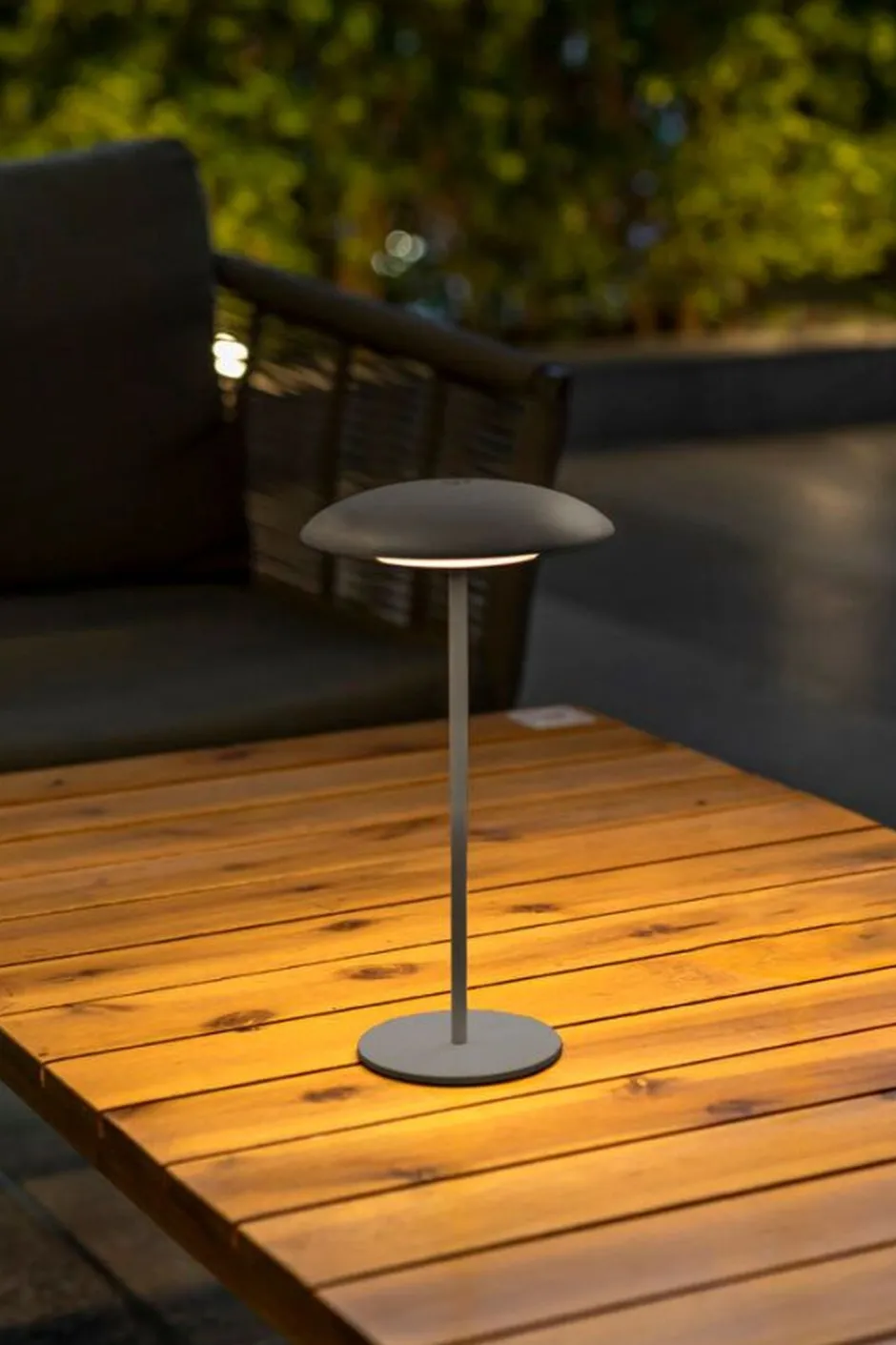 Newgarden LED Tischlampe Akku Touch Dimmer tragbar Anthrazit IP44 außen< Moderne Außenleuchten|Led Außenleuchten