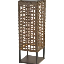 Searchlight LED Tischlampe außen Solar Tragbar IP44 47 cm Braun 2700 K< Solarleuchten|Led Außenleuchten