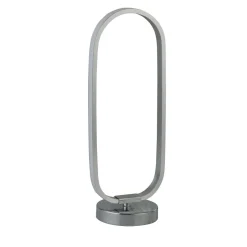 Searchlight LED Tischlampe in Chrom 33 cm 3000 K warmweißes Licht< Wohnzimmerlampen|Metall Lampen