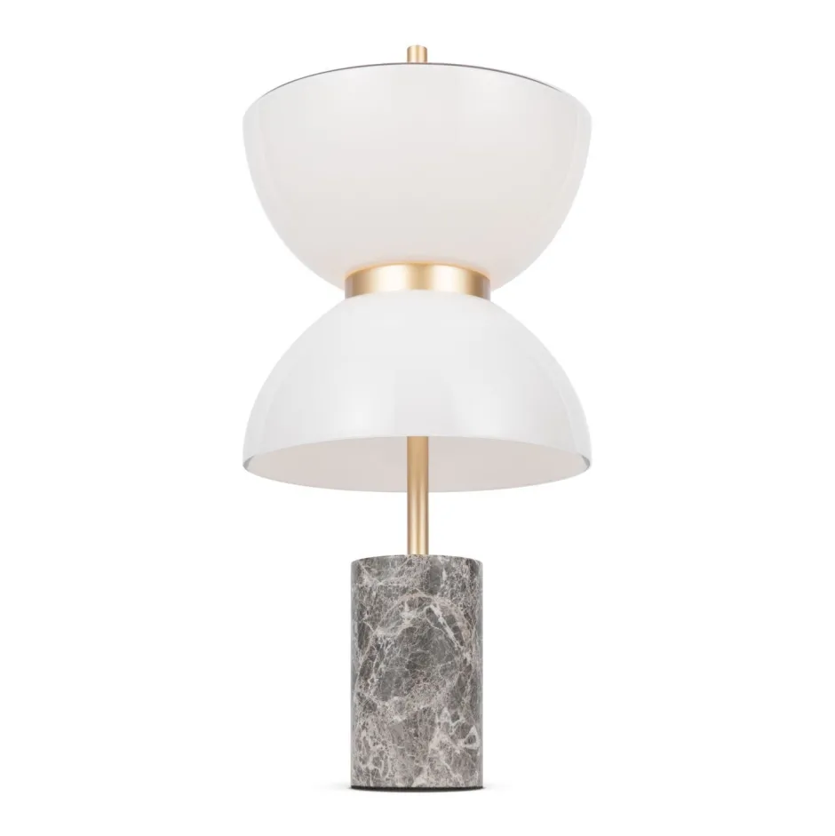 Maytoni LED Tischlampe Metall Glas 46 cm hoch rund 500 lm MARIA< Led Lampen|Tischlampen