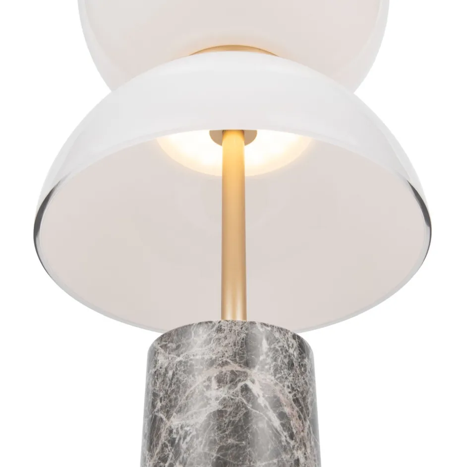 Maytoni LED Tischlampe Metall Glas 46 cm hoch rund 500 lm MARIA< Led Lampen|Tischlampen