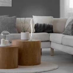 Wohnzimmerlampen|Schlafzimmer Lampen*Just Light LED Tischlampe Metall in Stahl 30 cm 300 lm blendarm