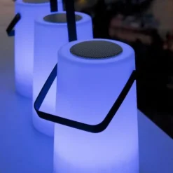 Metall Lampen|Led Außenleuchten*Newgarden LED Tischlampe mit Lautsprecher Dimmer Farbwechsel