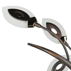 WOFI LED Tischlampe Modern Rostbraun Floral GORI< Florale Lampen|Moderne Lampen