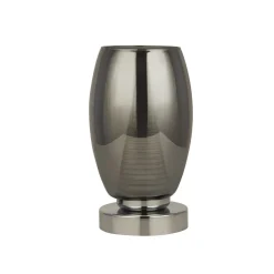 Searchlight LED Tischlampe Rauchglas H: 20,5 cm Ø 11,5 cm 3000 K< Wohnzimmerlampen|Glaslampen